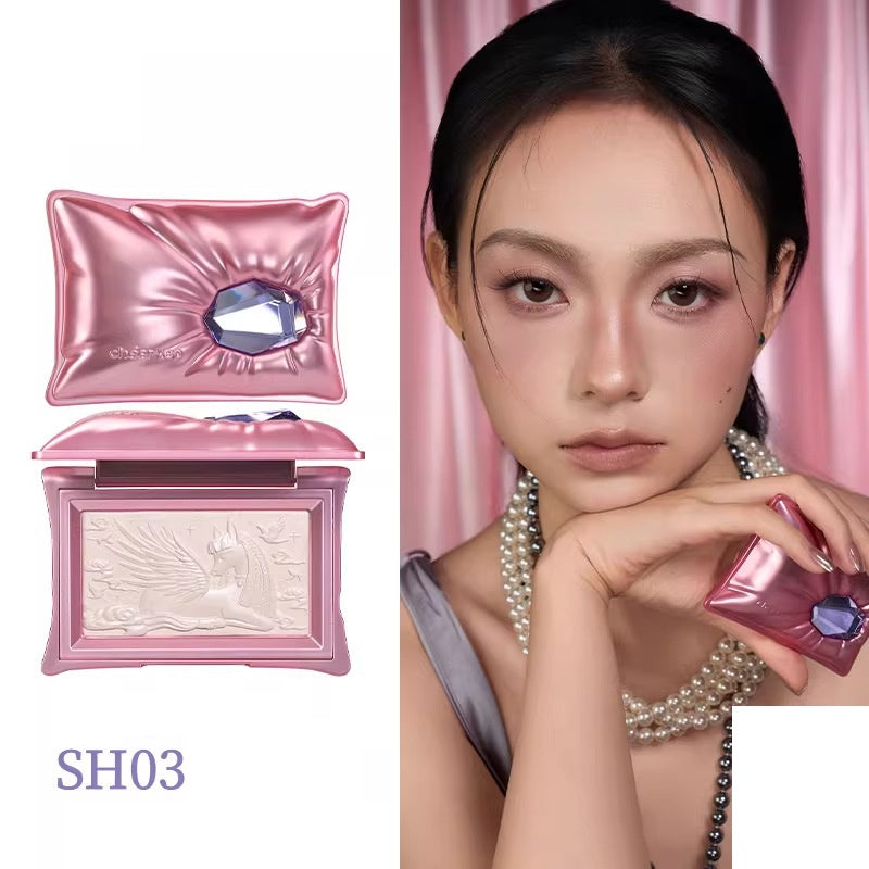 Tri-Color Eyeshadow Palette A Treasure-Like Pillow-Dream Highlighter Balm