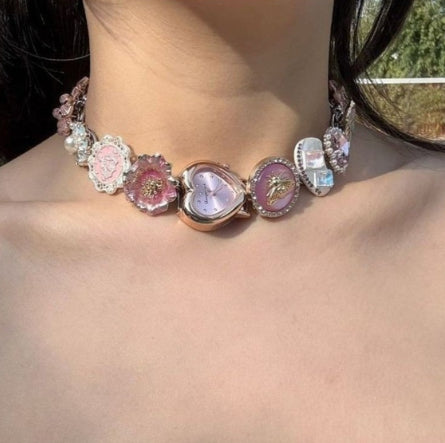Women's Casual Versatile Retro Watch High-end Necklace