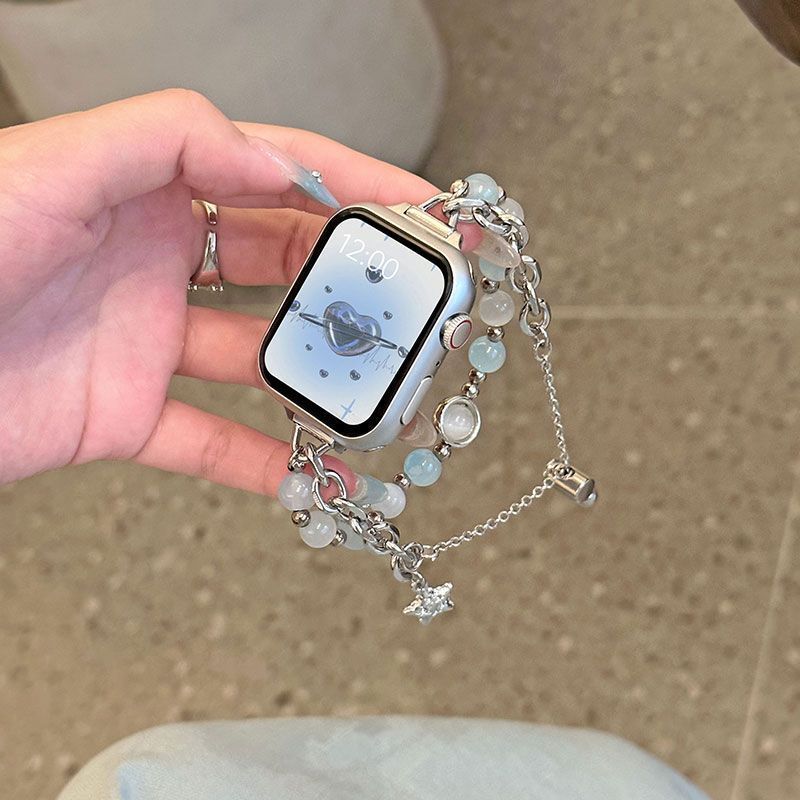 IWatchS10Ultra8 Generation 976543 Watch Band Classic Style Opal Chain Female