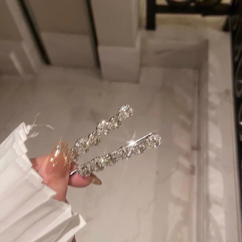 Bang Side Clip Crystal Rhinestone Sweet Cool Fairy Temperamental Side Clip