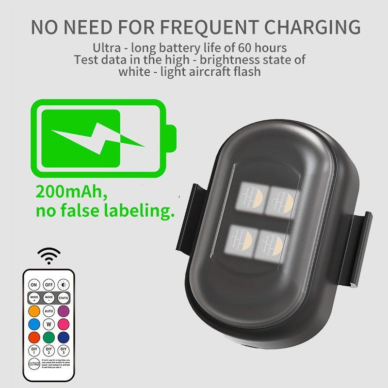 Car & Motorcycle Warning Light Cruise Light Led Wireless Remote Control Strobe Light