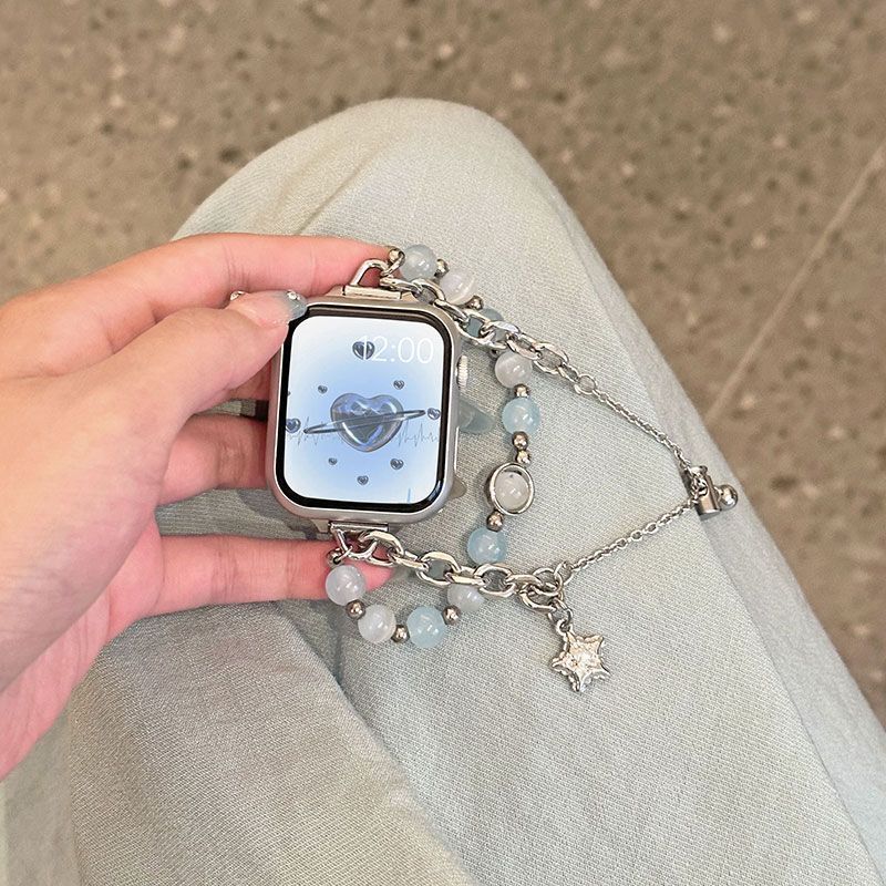 IWatchS10Ultra8 Generation 976543 Watch Band Classic Style Opal Chain Female