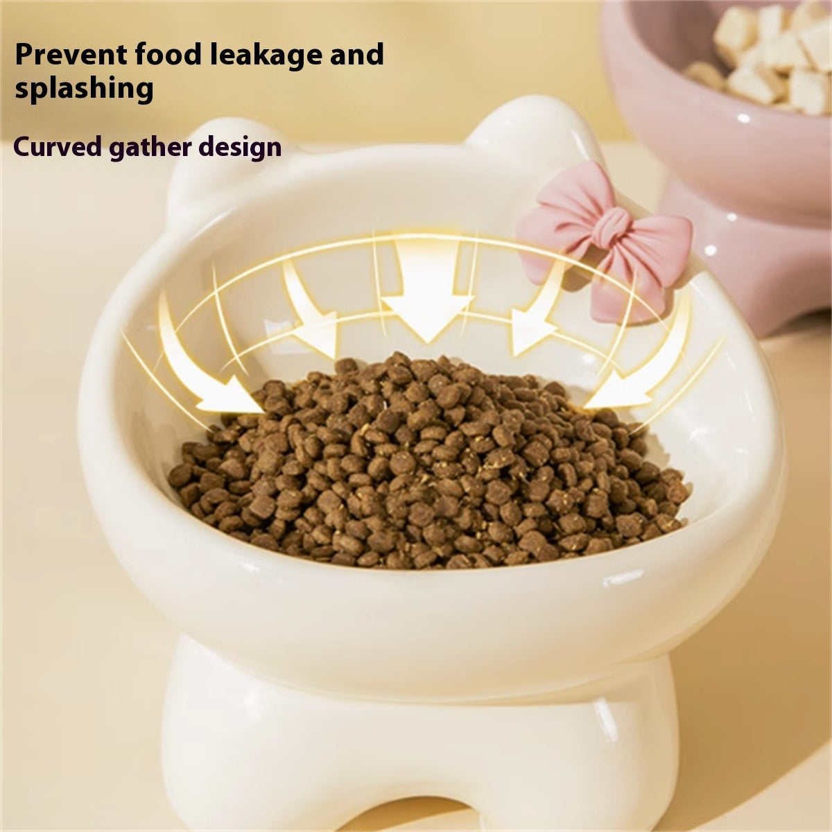 Protect The Cervical Vertebrae, Not Easy To Tip Over, And Prevent Black Chin Pet Bowl