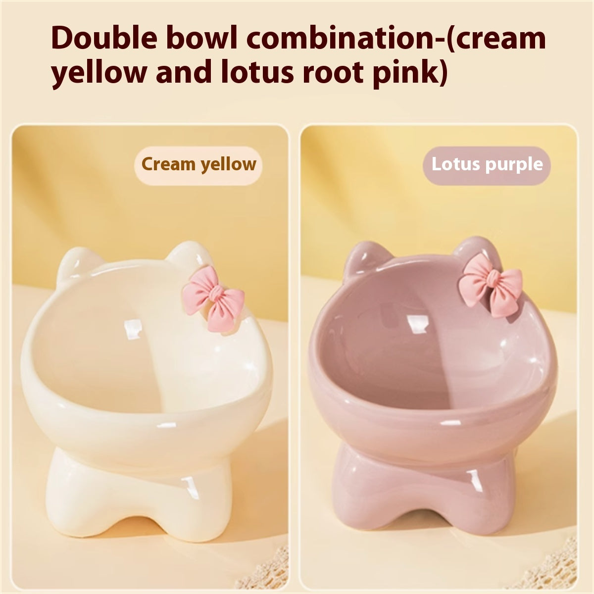 Protect The Cervical Vertebrae, Not Easy To Tip Over, And Prevent Black Chin Pet Bowl