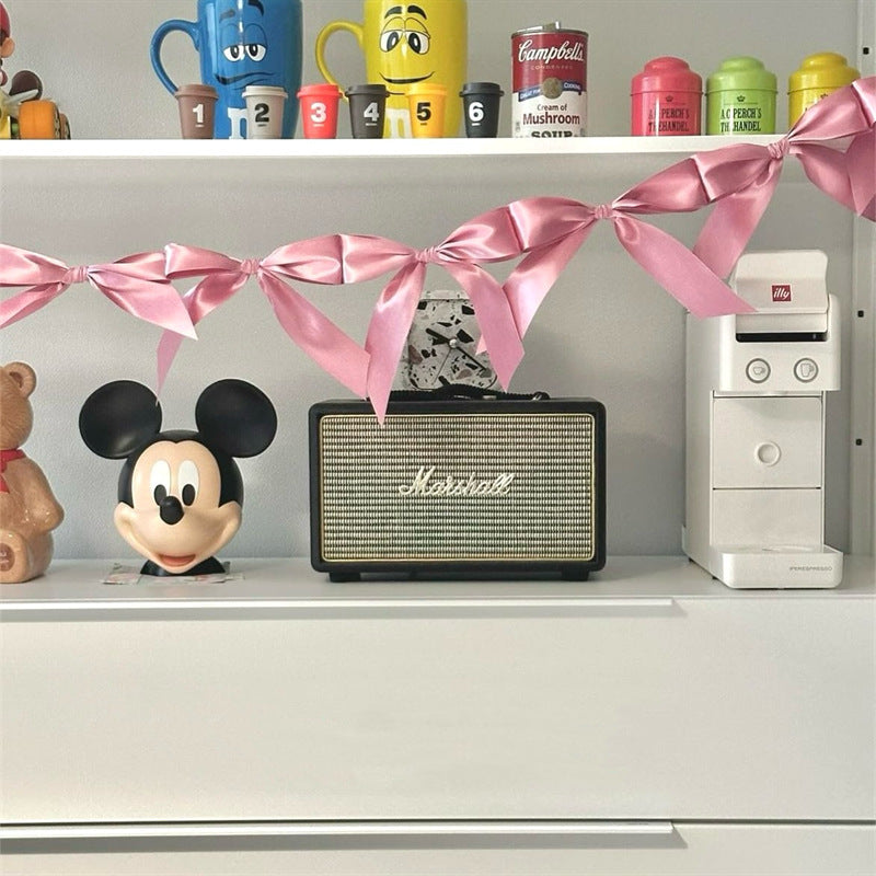 INS Same Bow Ribbon Latte Art