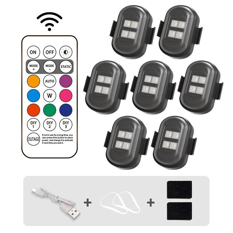 Car & Motorcycle Warning Light Cruise Light Led Wireless Remote Control Strobe Light