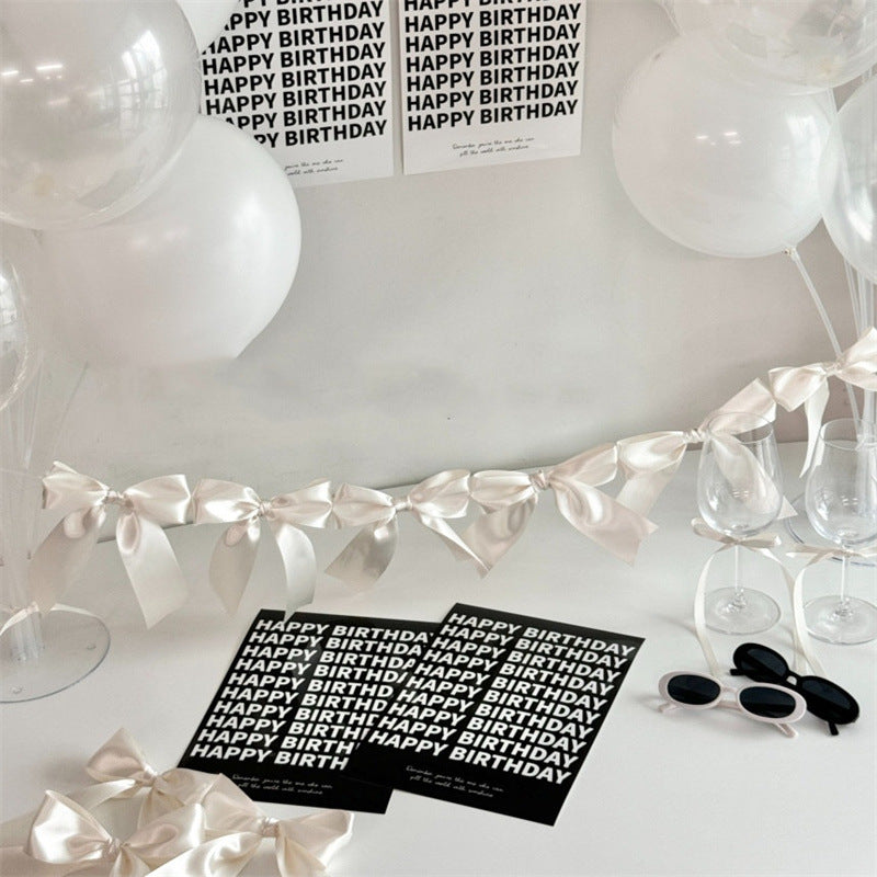 INS Same Bow Ribbon Latte Art