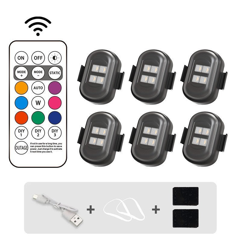 Car & Motorcycle Warning Light Cruise Light Led Wireless Remote Control Strobe Light