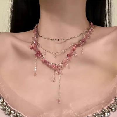 Versatile Flower And Cross Necklace