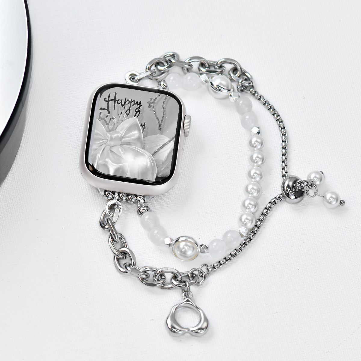 IWatchS10Ultra8 Generation 976543 Watch Band Classic Style Opal Chain Female