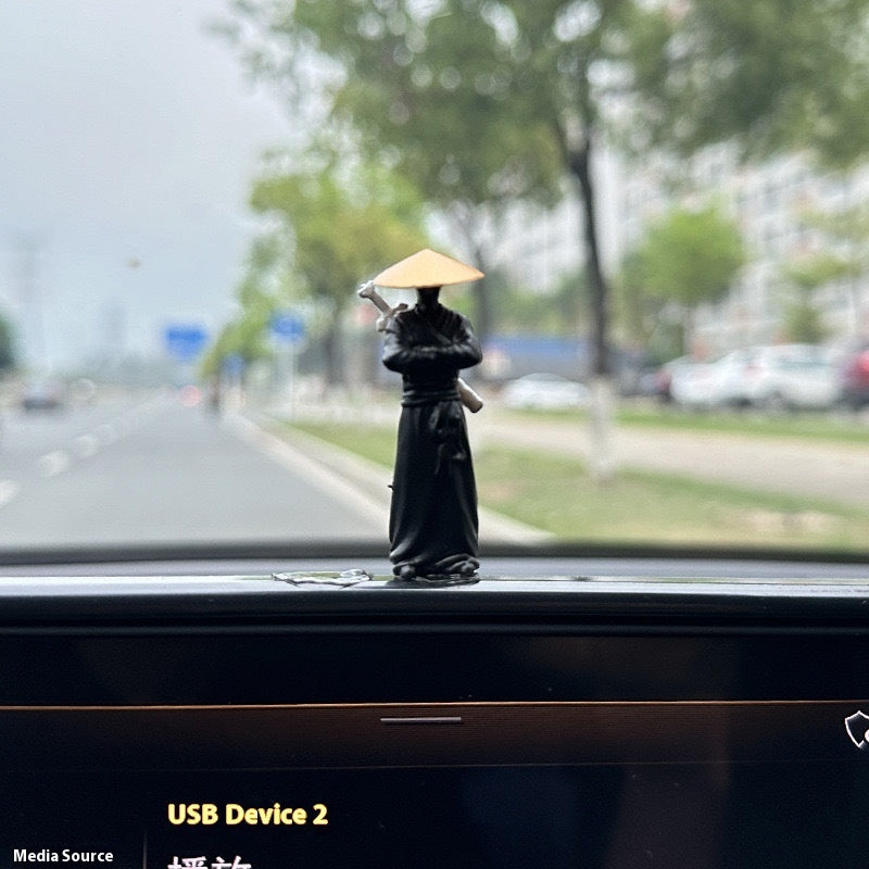 Computer Screen Desktop Office Car Decoration Ancient Style Knight Dashboard Car