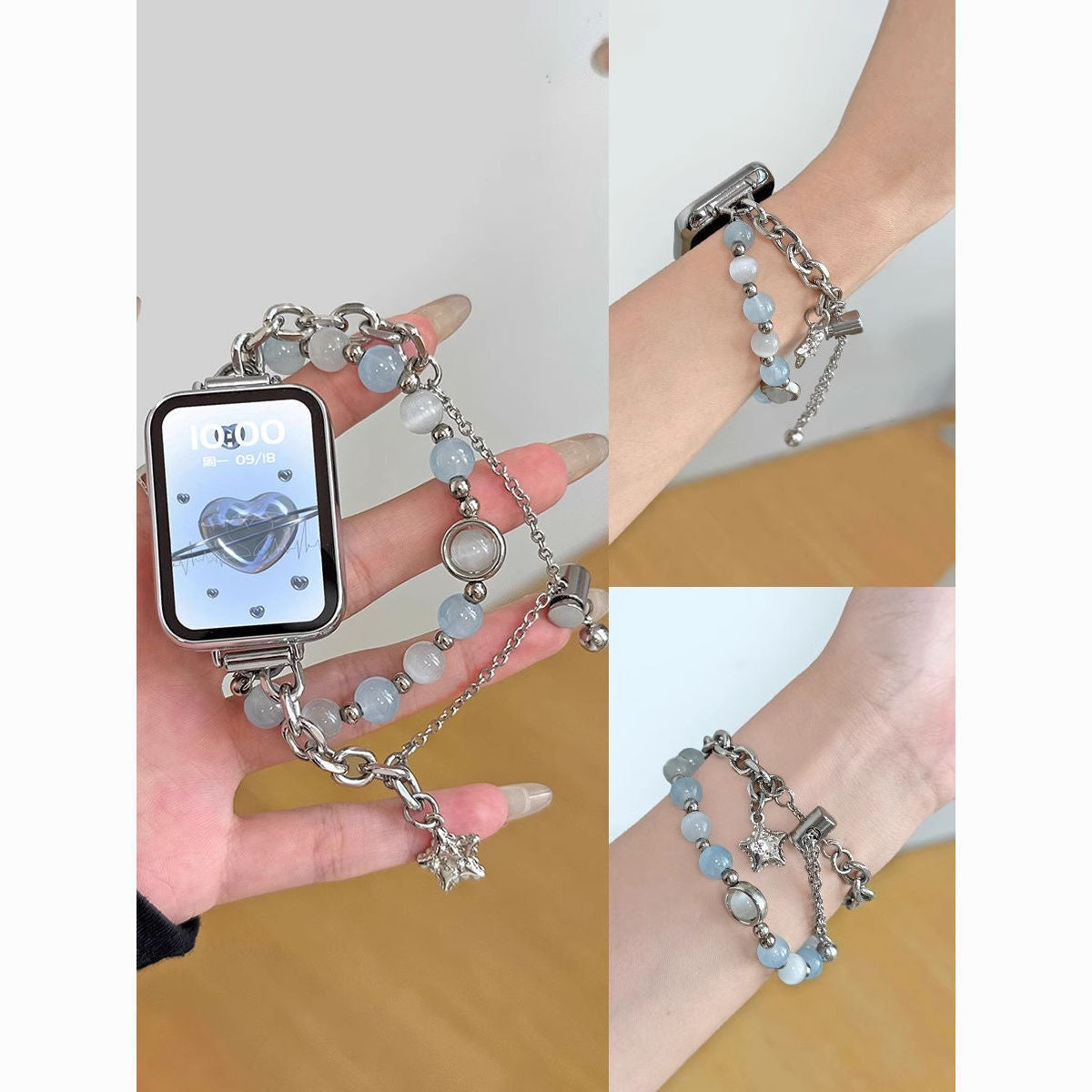 IWatchS10Ultra8 Generation 976543 Watch Band Classic Style Opal Chain Female