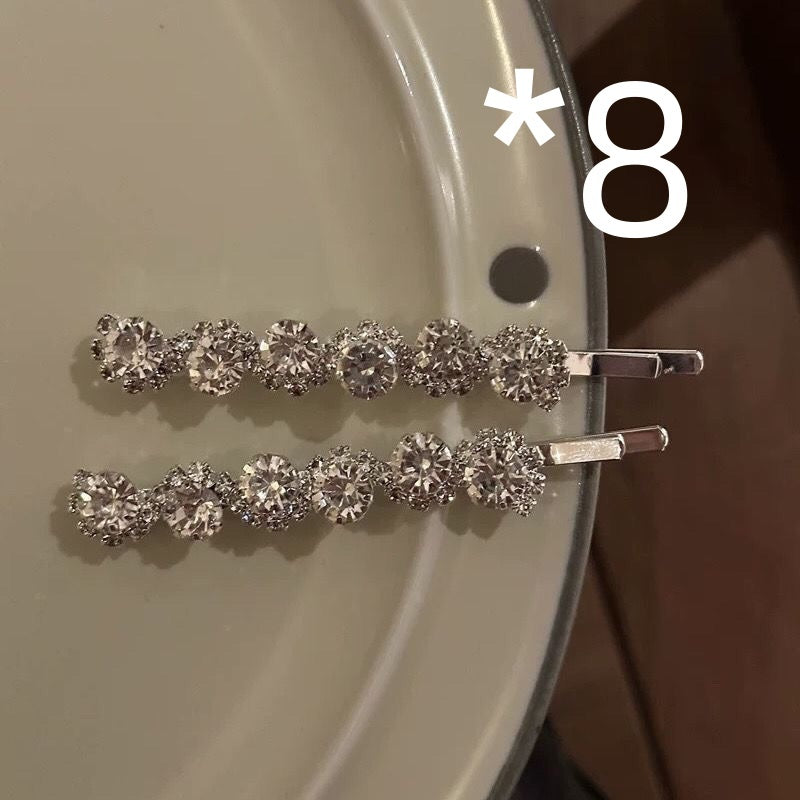 Bang Side Clip Crystal Rhinestone Sweet Cool Fairy Temperamental Side Clip