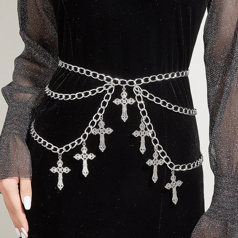 Women's Fashion Cross Waist Chain