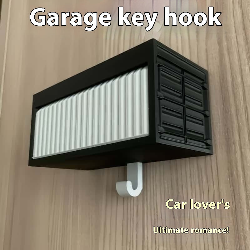 Solid Color Simple Wall-mounted Garage Key Hook Pendant