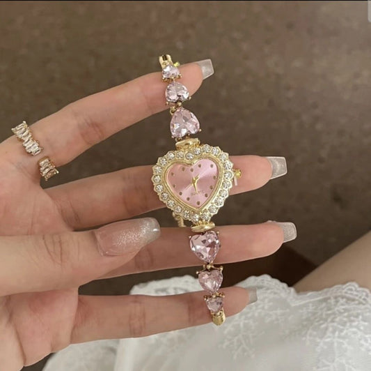 Exquisite Cute Heart Shape Quartz Watch Casual