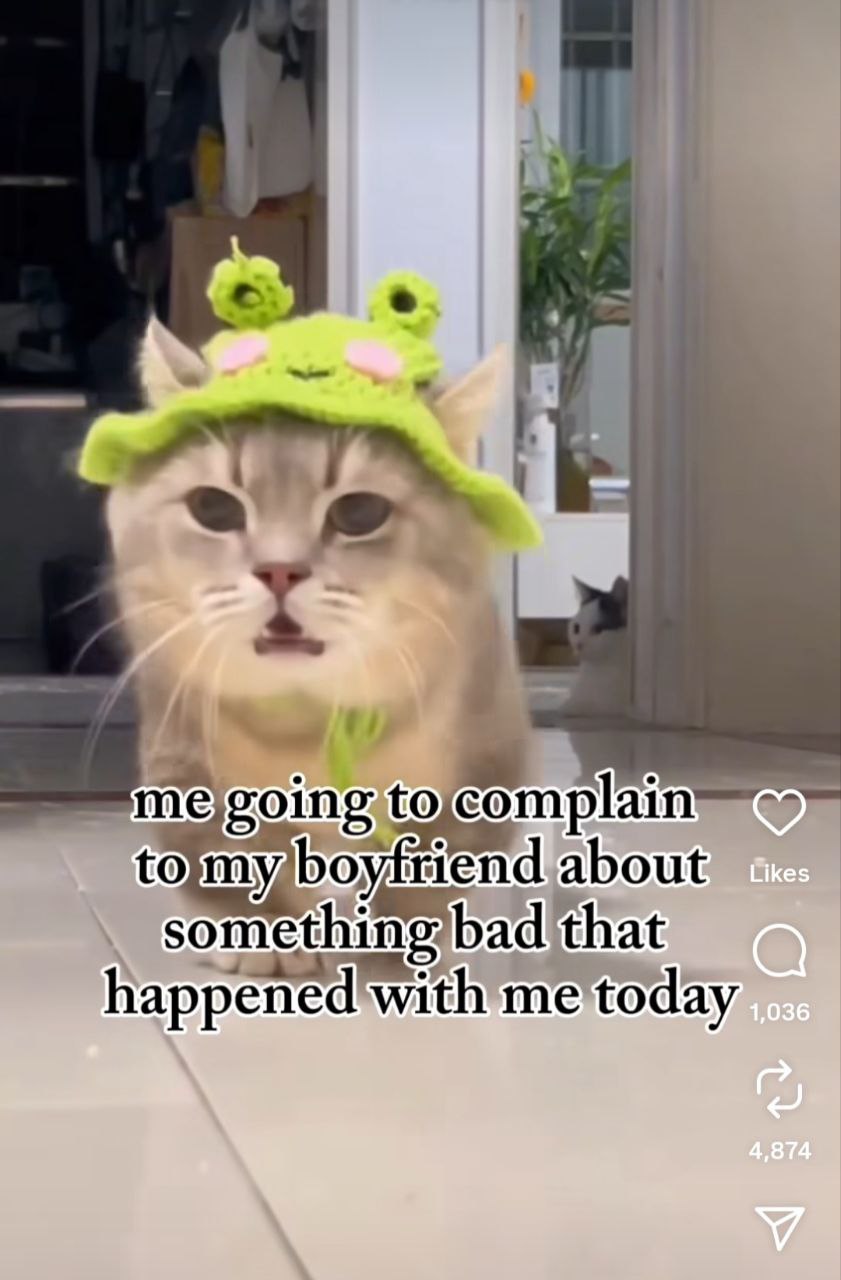 Maid Horn Lace Pet Cat Knitted Hat