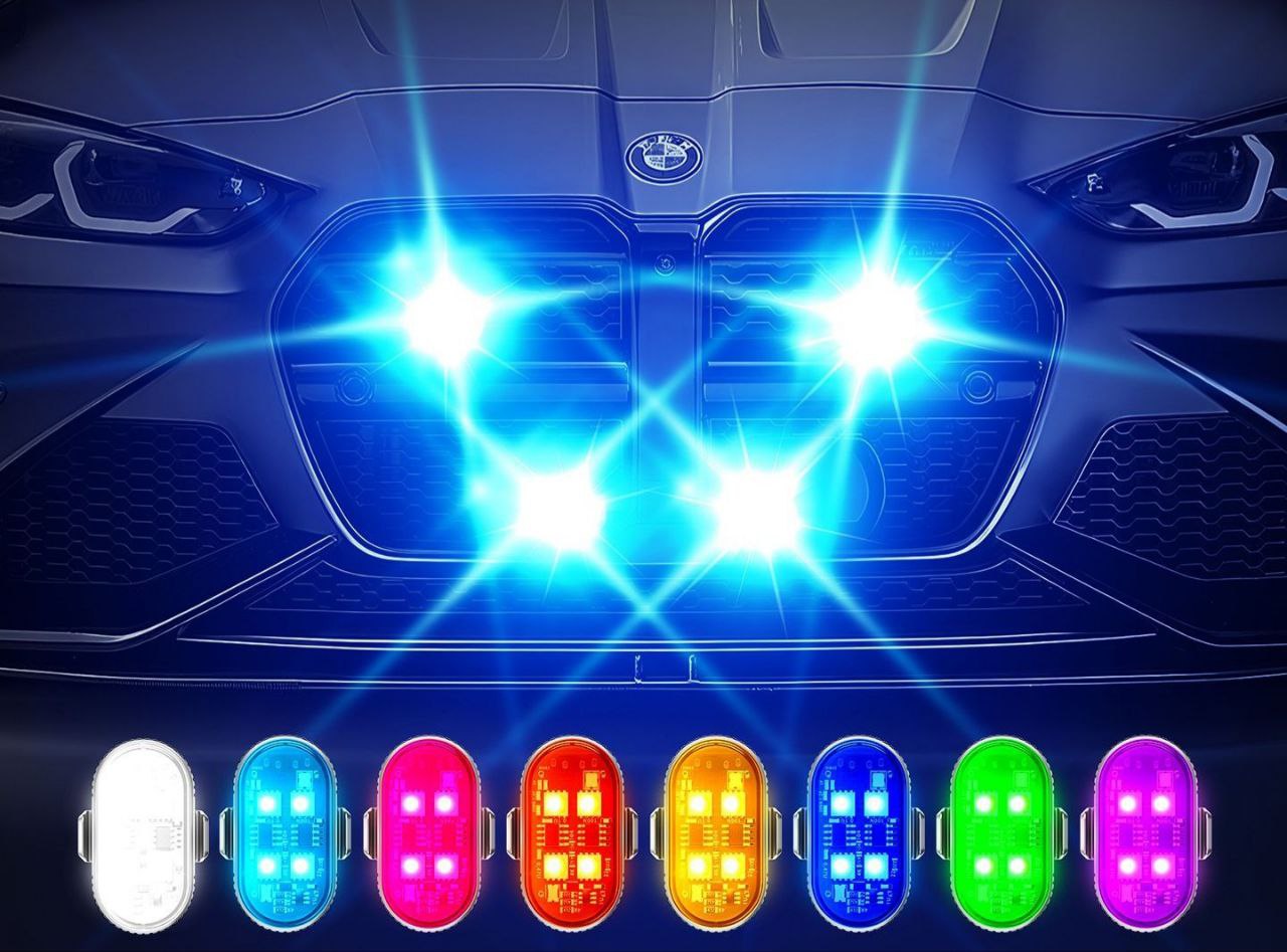 Car & Motorcycle Warning Light Cruise Light Led Wireless Remote Control Strobe Light