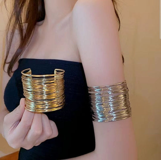 Multi-layer Hollow-out C- Shaped Bracelet