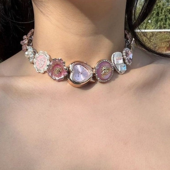 Women's Casual Versatile Retro Watch High-end Necklace
