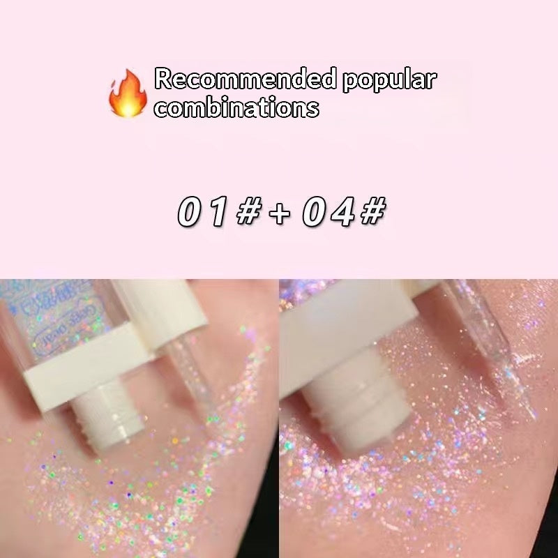 Little Bear Liquid Eyeshadow With Little Bear Glitter And Shimmer Powder