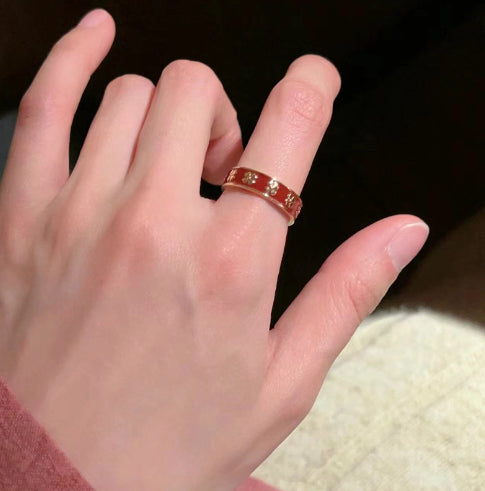 Personalized Minority Pearl Bamboo Joint Creative Ring