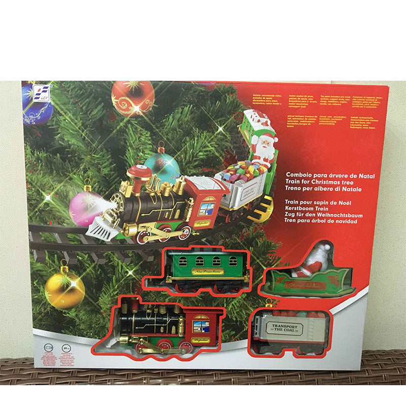 Electric Acousto-optic Suspension Christmas Rail Car