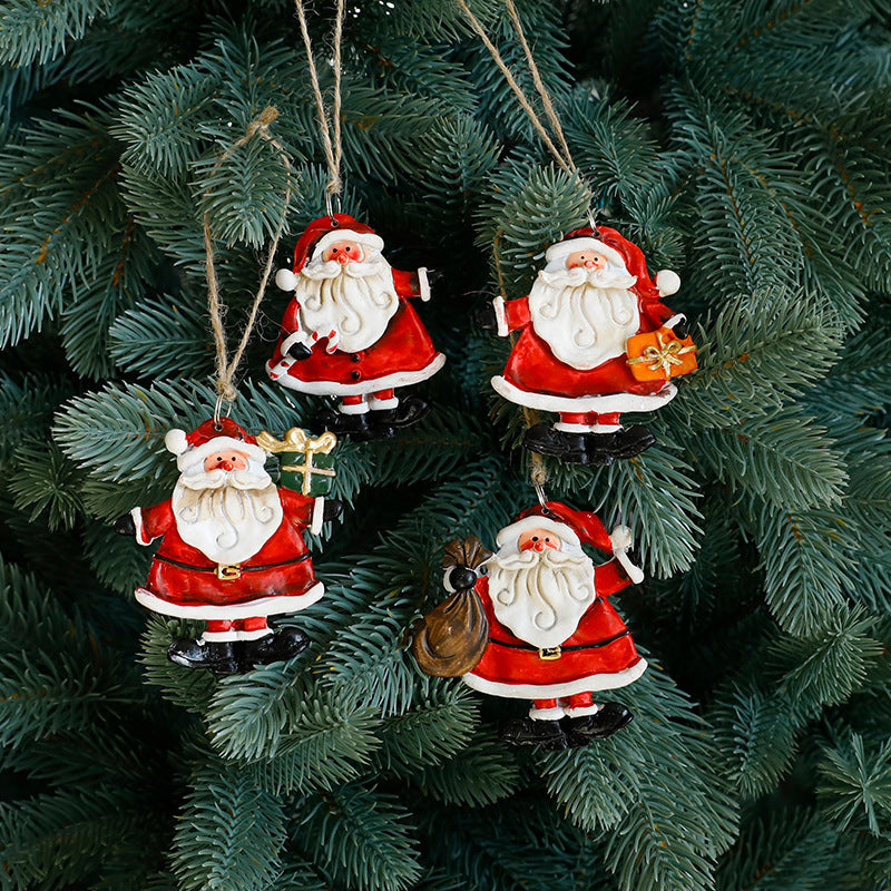 Christmas Decorations Elderly Snowman Gingerbread Man Small Pendant