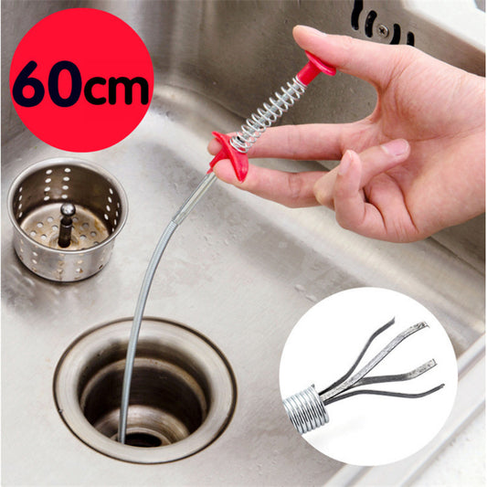 60CM Sewer Dredger Spring Pipe Dredging Tool Household Hair Cleaner Drain Clog Remover For Kitchen Sink Kitchen Gadgets