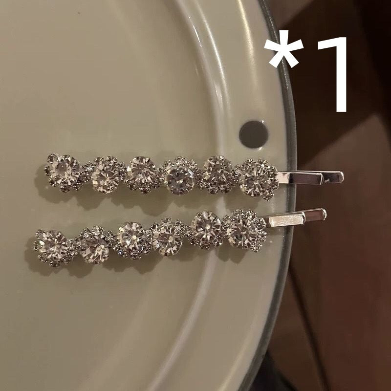 Bang Side Clip Crystal Rhinestone Sweet Cool Fairy Temperamental Side Clip