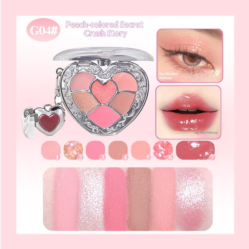 Eyeshadow And Lip Gloss Palette For Everyday Natural Makeup
