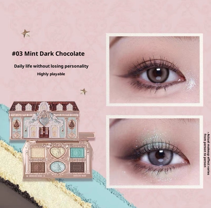 Original Flower Knows Sweetheart Bear Eyeshadow Palette Matte Shimmer Easy To Use [AUTHENTIC PRODUCT]