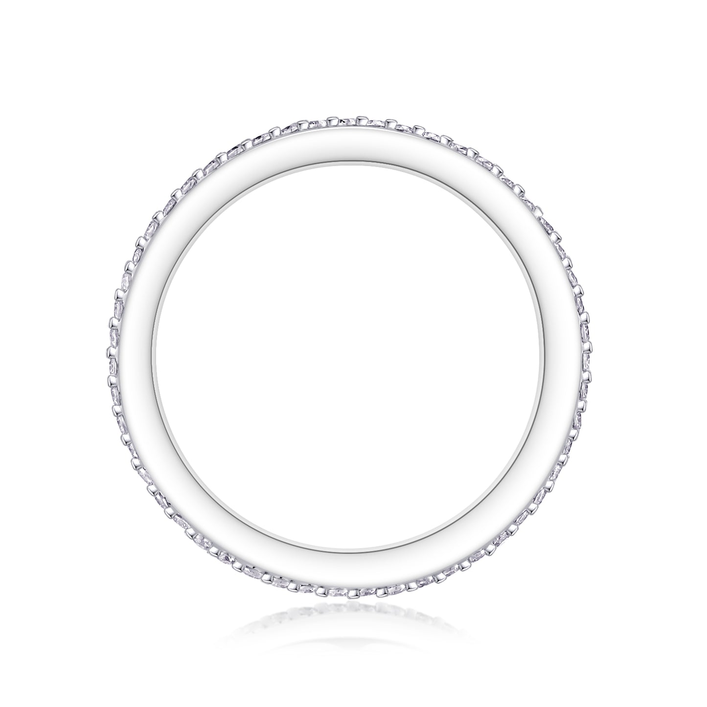 Note - Ring Set With Top-quality Square Moissanite S925 In Silver And Platinum-plated. The Ring Can Be Inspected With A Diamond Pen