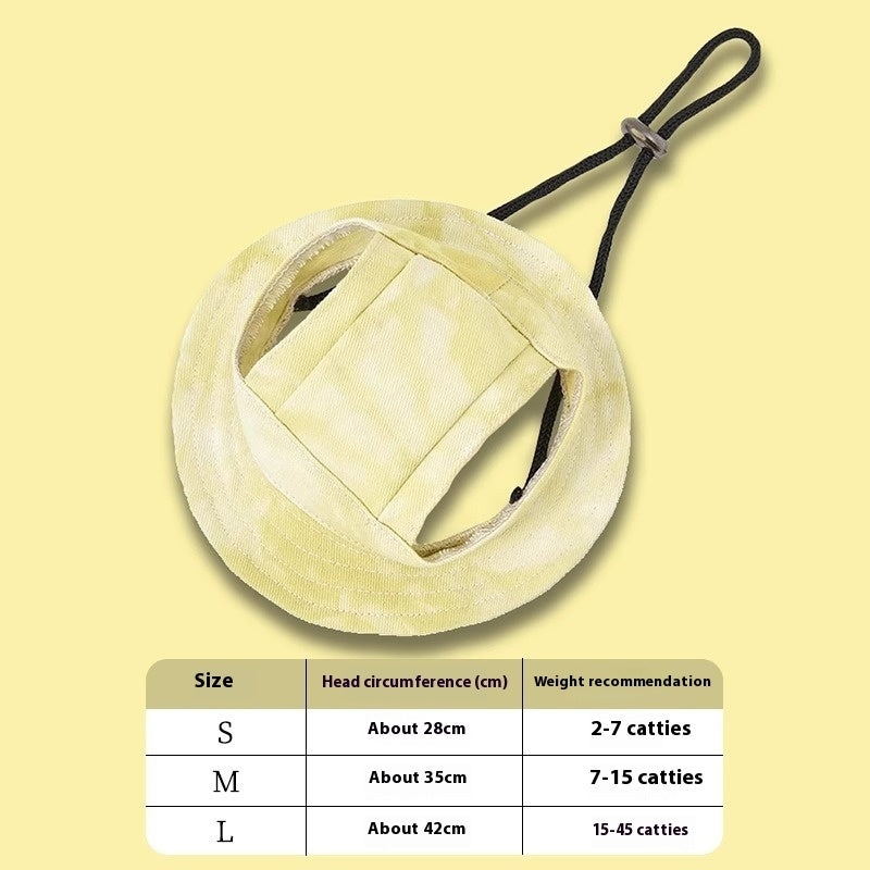 Cute Exposed Ears Pet Cat Dog Bucket Hat