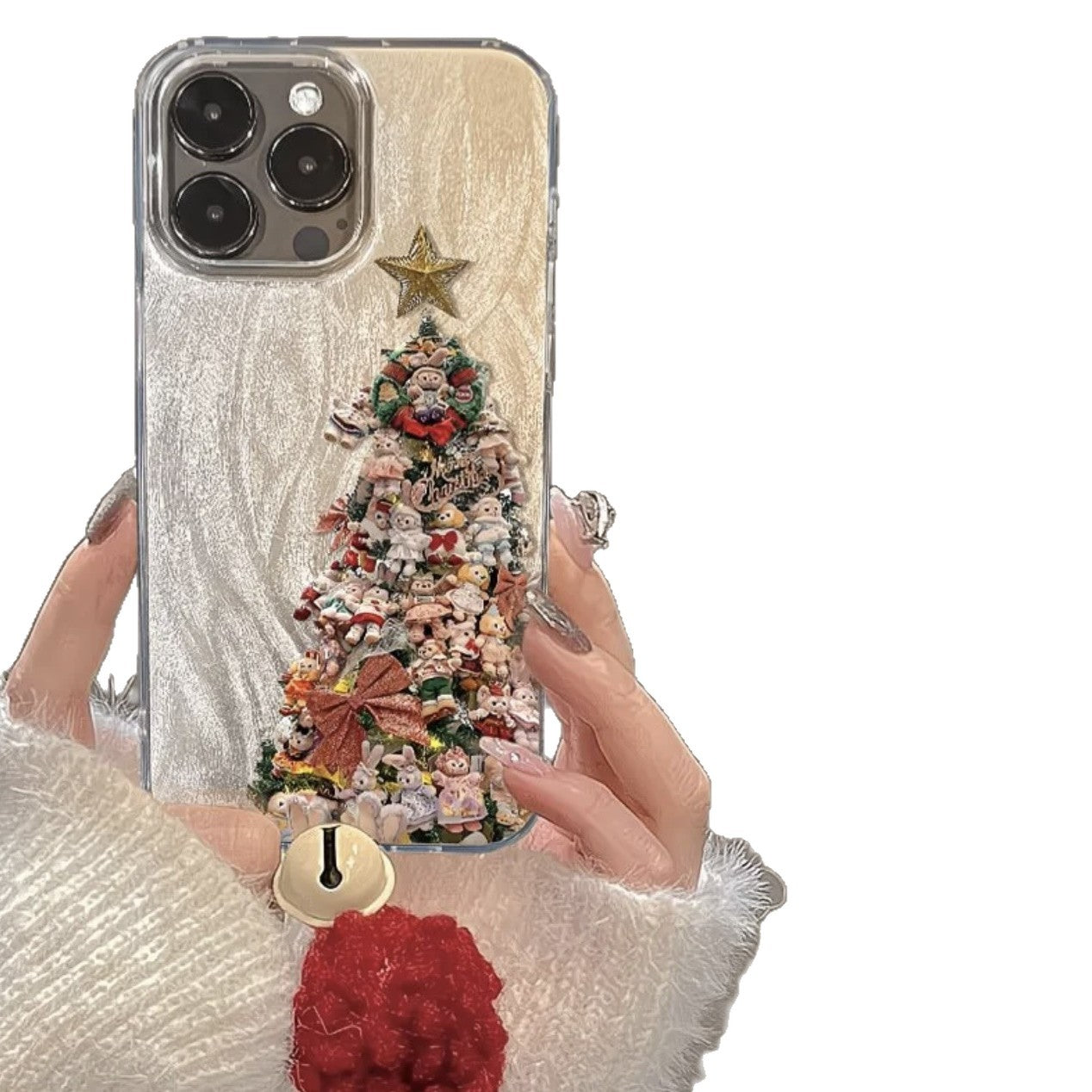 Doll Christmas Tree Phone Case Minimalist Style