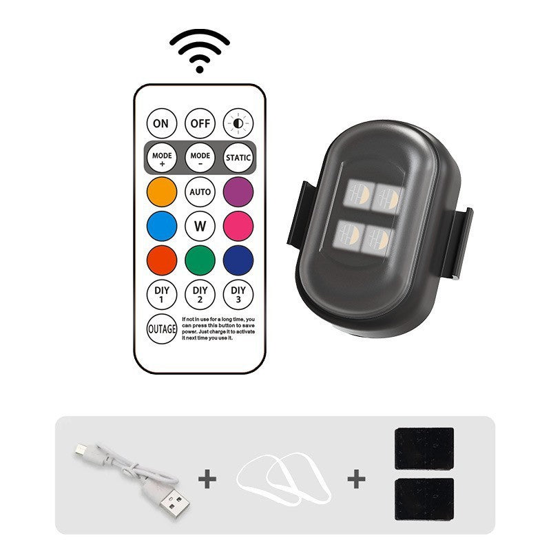Car & Motorcycle Warning Light Cruise Light Led Wireless Remote Control Strobe Light