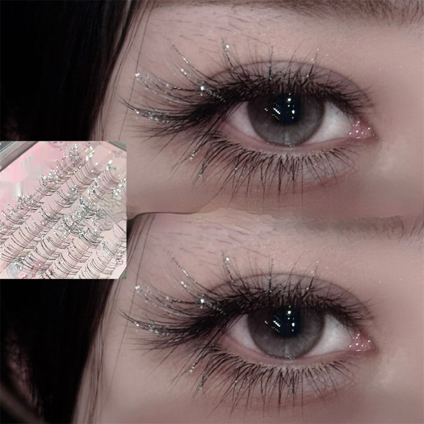 Broken Diamond False Eyelashes Are Conspicuous And Large