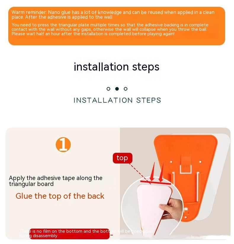 Indoor Basketball Hoop Household Air-free Wall-mounted