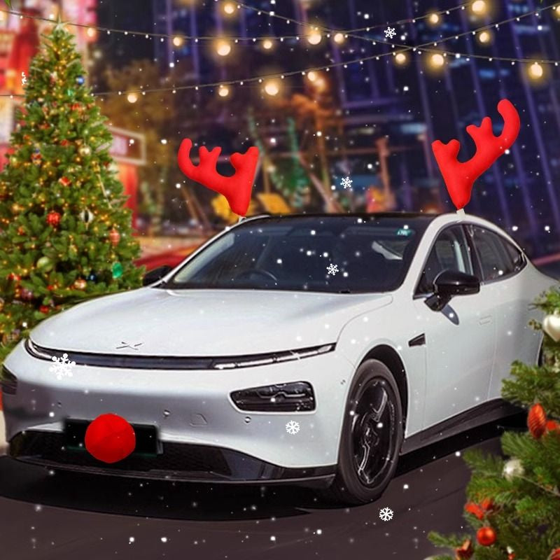 Christmas Deer Antlers 4S Store Exhibition Car Decoration