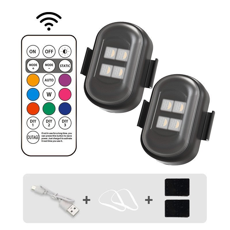 Car & Motorcycle Warning Light Cruise Light Led Wireless Remote Control Strobe Light