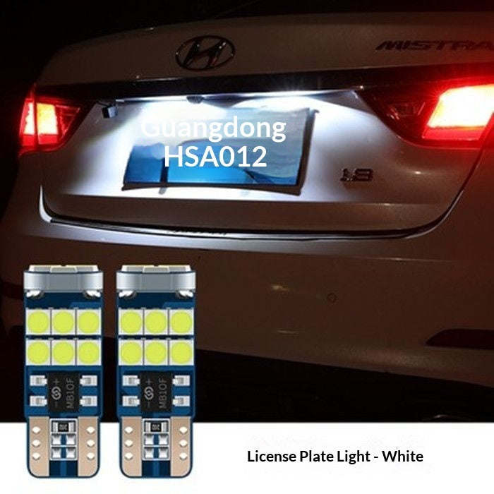 Car LED License Plate Light Upgrade Bright T10 Plate Light