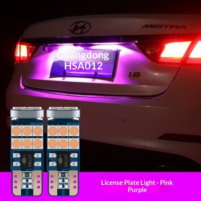 Car LED License Plate Light Upgrade Bright T10 Plate Light