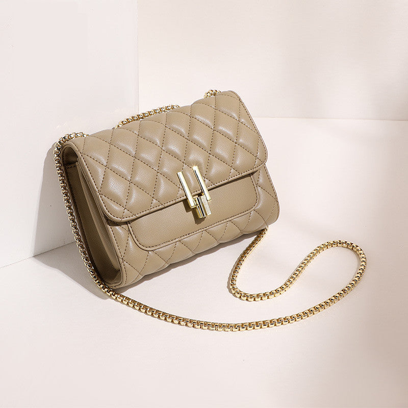 Lingge Chain Fashion Ladies One-shoulder Diagonal Bag