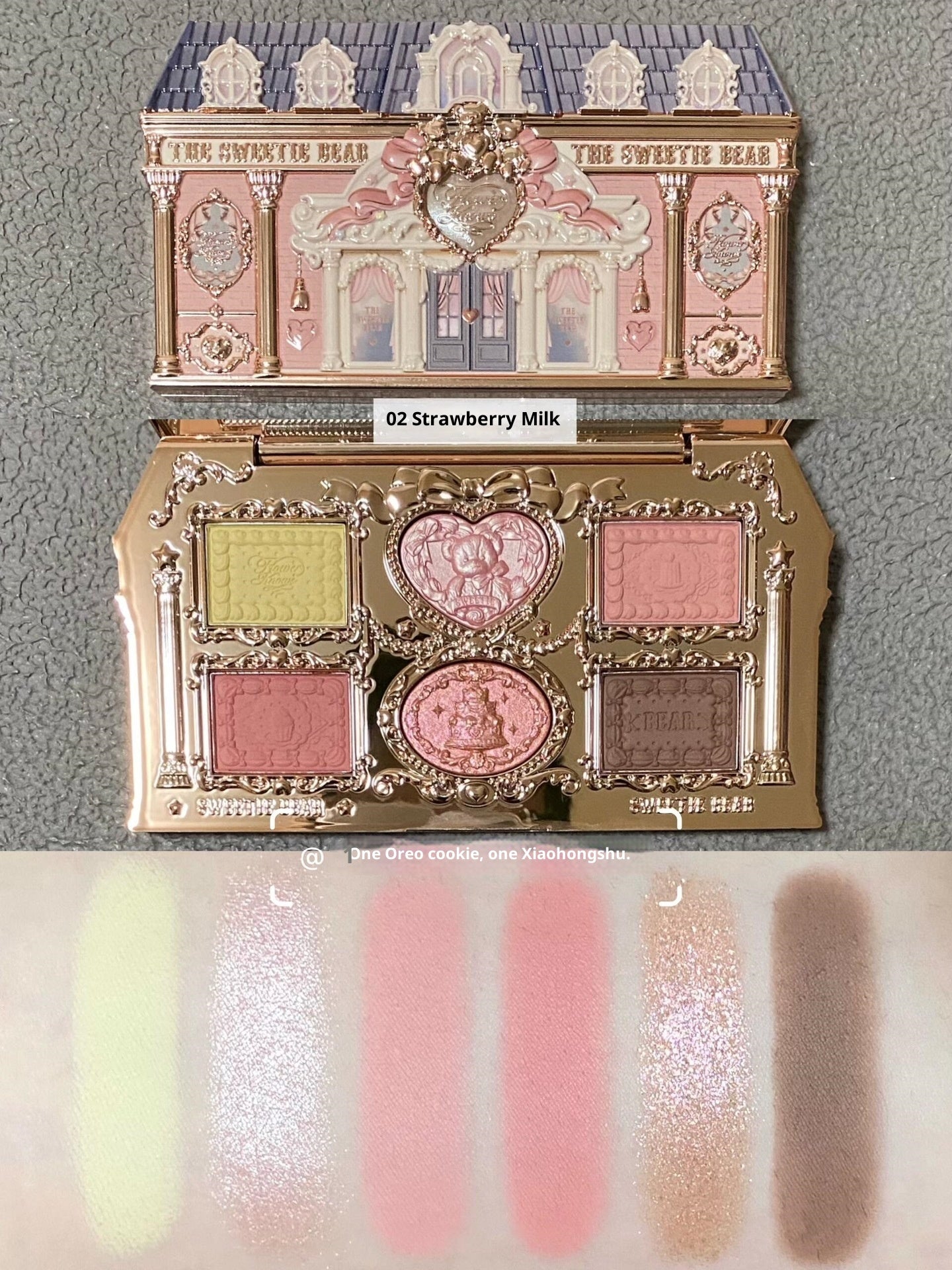 Original Flower Knows Sweetheart Bear Eyeshadow Palette Matte Shimmer Easy To Use [AUTHENTIC PRODUCT]