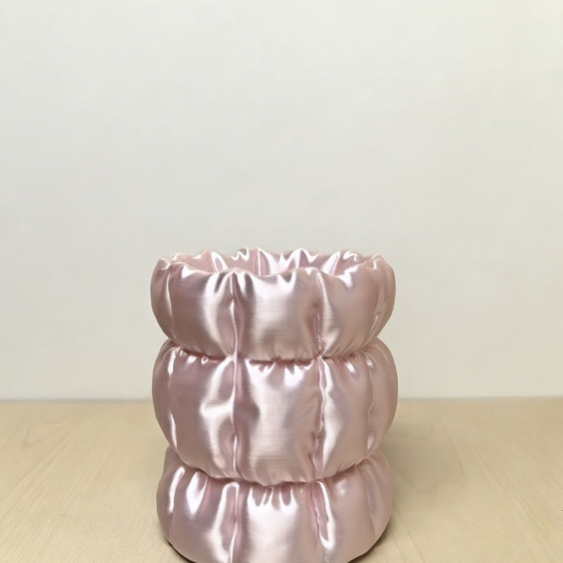Light-luxury Cosmetic Organizer Set With Bow Accents