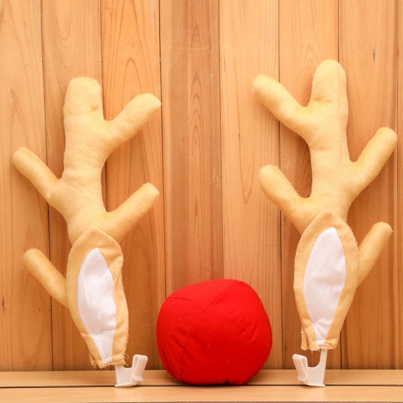 Christmas Deer Antlers 4S Store Exhibition Car Decoration