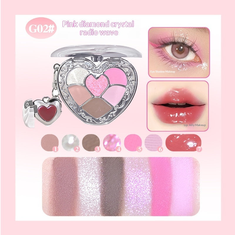 Eyeshadow And Lip Gloss Palette For Everyday Natural Makeup