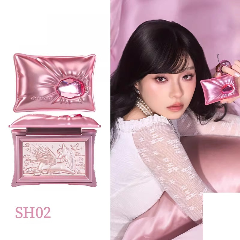 Tri-Color Eyeshadow Palette A Treasure-Like Pillow-Dream Highlighter Balm