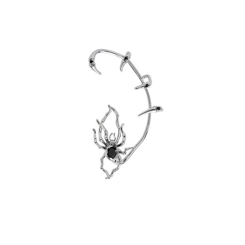 Dark Spider Ear Cuff Bone Clip
