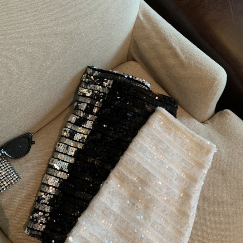 New Women's Chic Sequin Bodycon Skirt